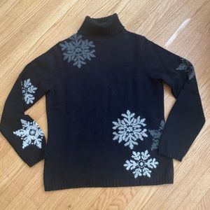 Angora winter turtleneck sweater